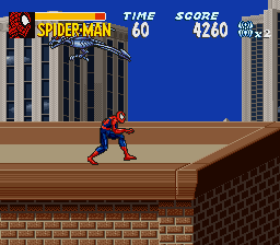 The Amazing Spiderman: Lethal Foes screenshot 3 for Super Famicom